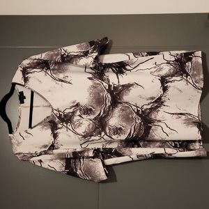 Oversized floral tunic